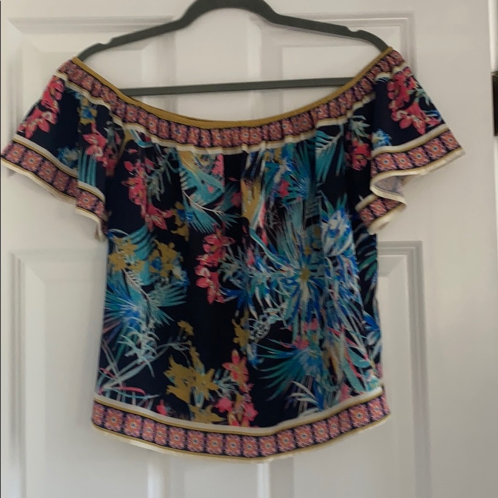 Tropical Print Top